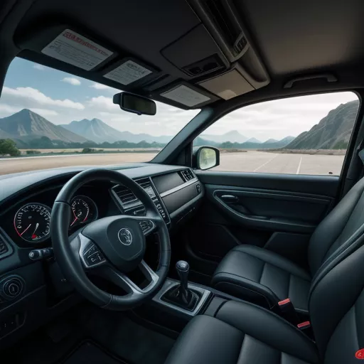 Interior of Chenglong 7T5 Truck