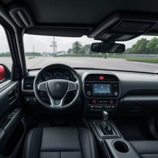 Intérieur du camion Fuso FJ 14.5 tonnes