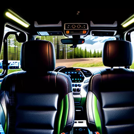 Interior moderno e confortável do camião HD270