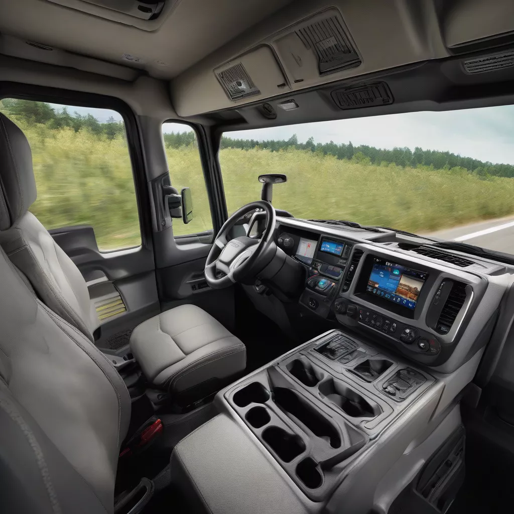Nội thất xe tải hiện đại