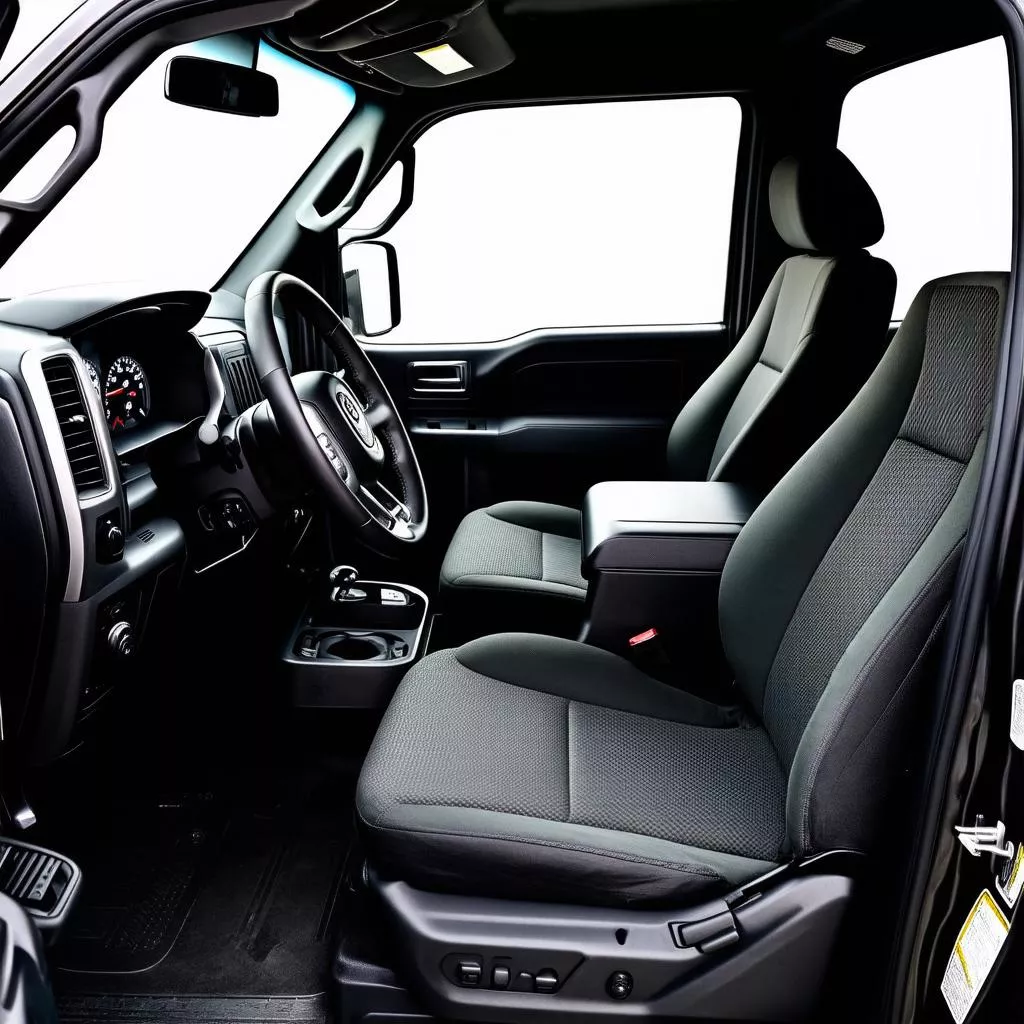 Modern truck interior