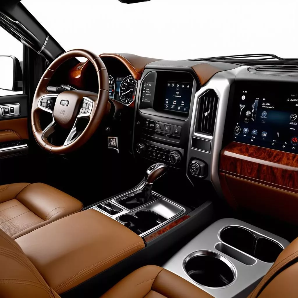 Nội thất xe tải hiện đại