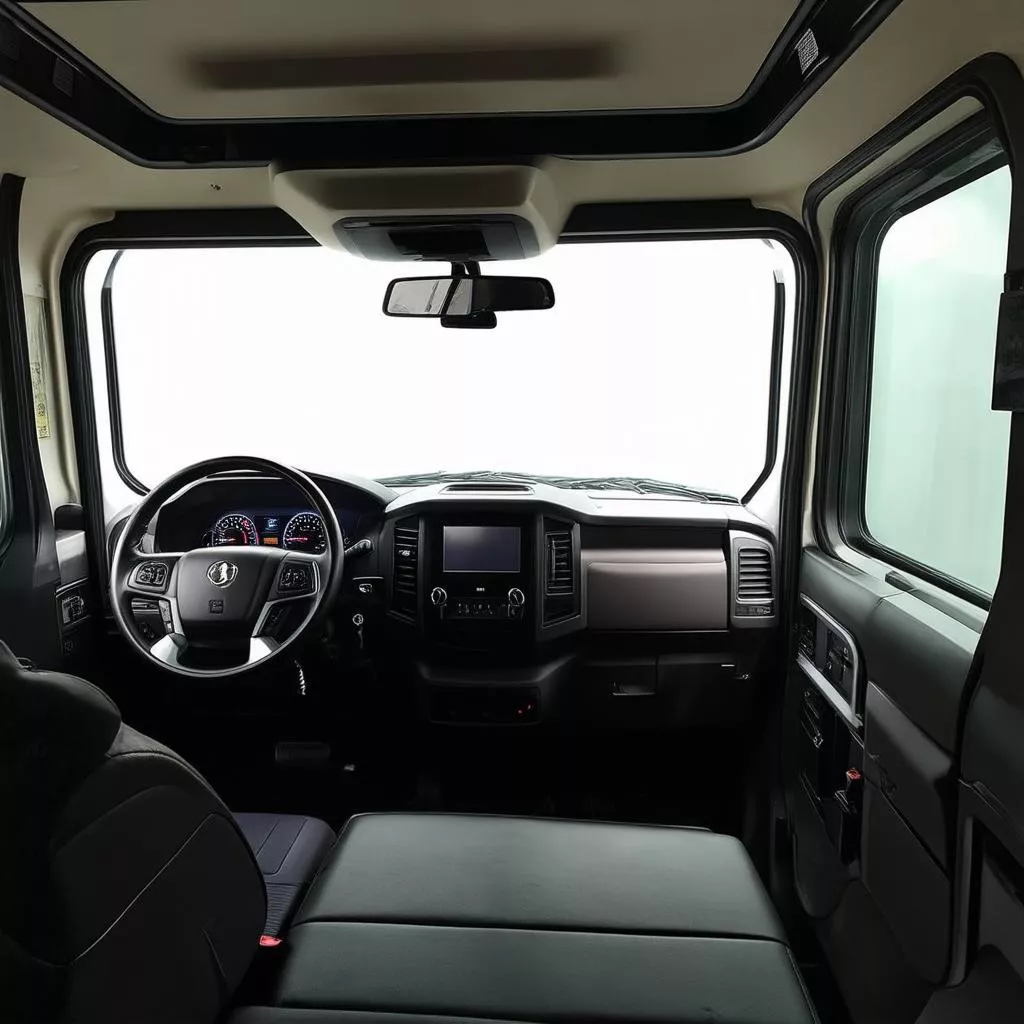 Modern and luxurious truck interior at Tu Linh