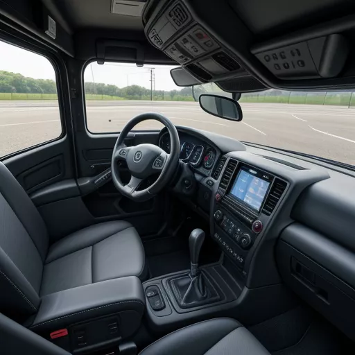 Nội thất xe tải Hino FG8JJ7A 8 tấn thùng kín