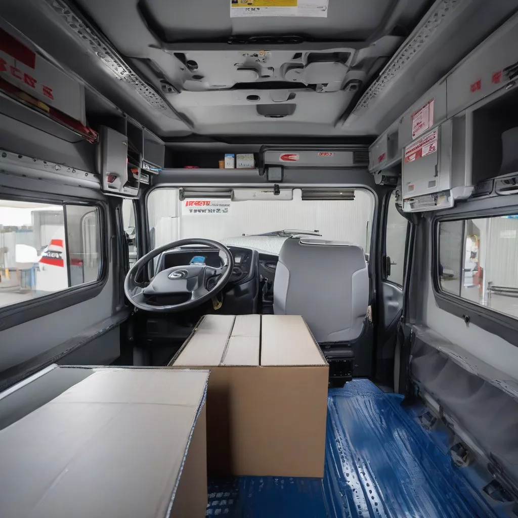 日野FG8JPSL 8吨厢式货车内饰