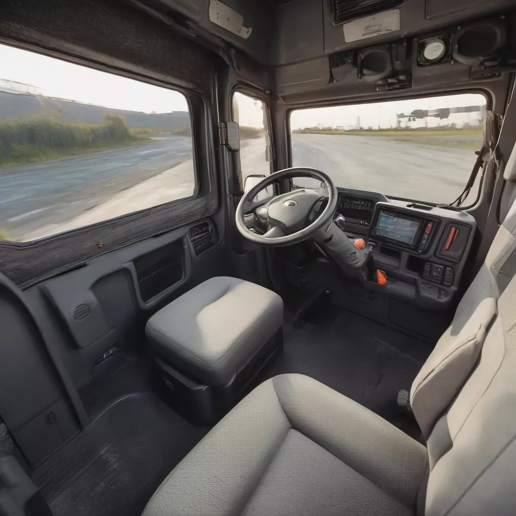 Nội thất xe tải Hino FL8JW7A 15 tấn thùng bảo ôn