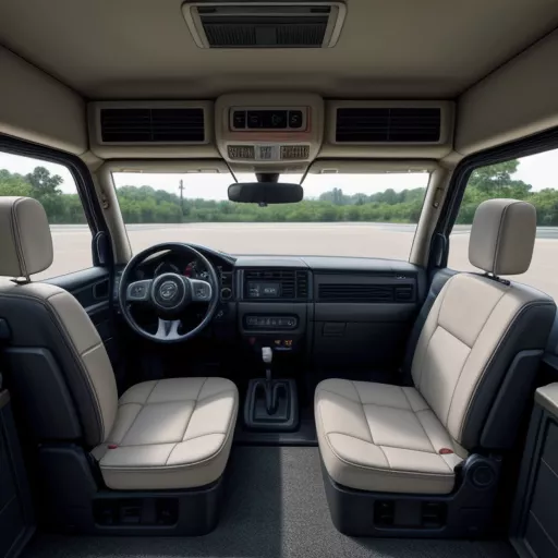 Nội Thất Xe Tải Hino XZU710L Thùng Kín