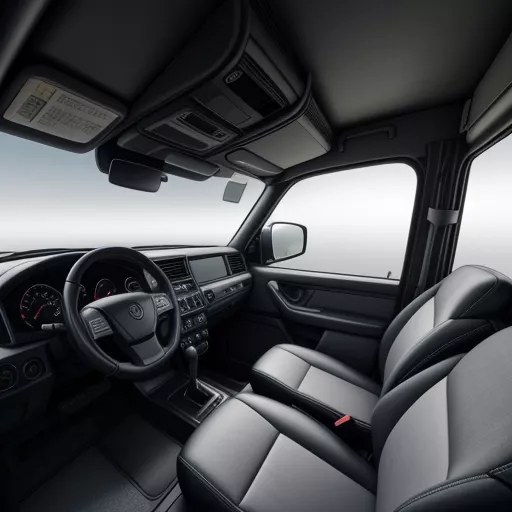 Interior of the Hino XZU730L 5-ton enclosed truck