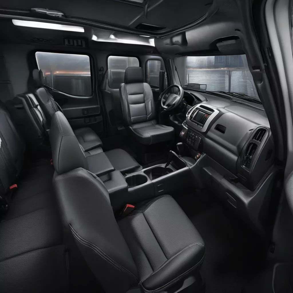 Isuzu 2.4-ton truck interior