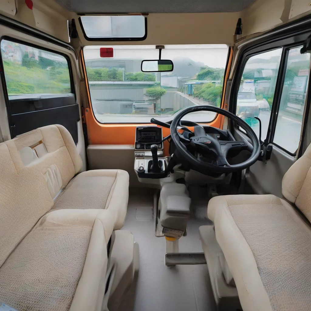 Interior of an Isuzu 750kg Truck