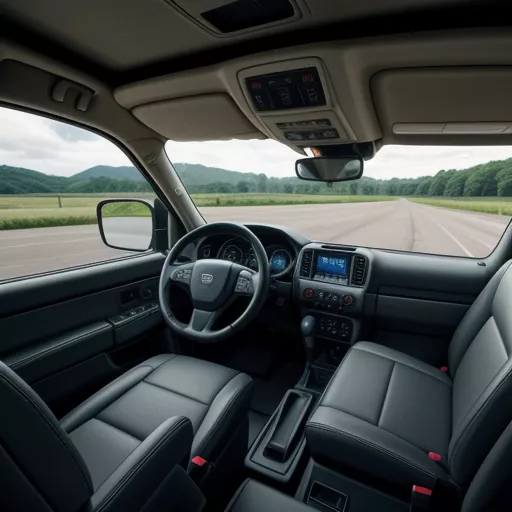 いすゞ FVR34QE4 8.5t 平ボディトラックのインテリア