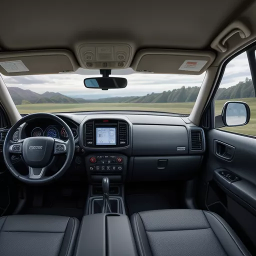 इसुज़ु NQR75LE4 ट्रक का इंटीरियर