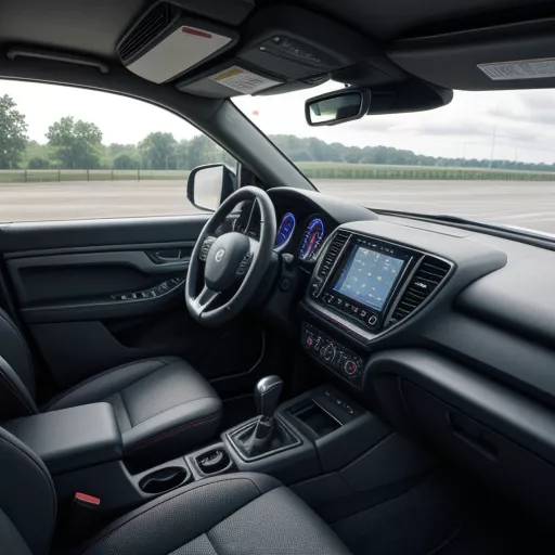 Interior of a Jac Euro 4 truck