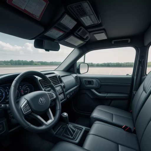 JAC HFC 1083K1 6 टन ट्रक का आंतरिक दृश्य