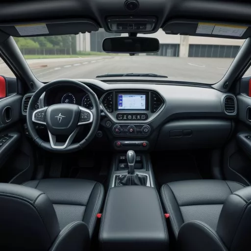 जेएसी एक्स150 ट्रक का इंटीरियर