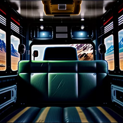 Interior of a Kamaz truck