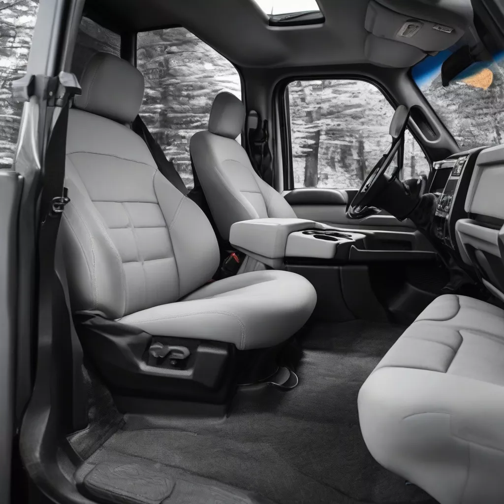 Nội thất xe tải sạch sẽ