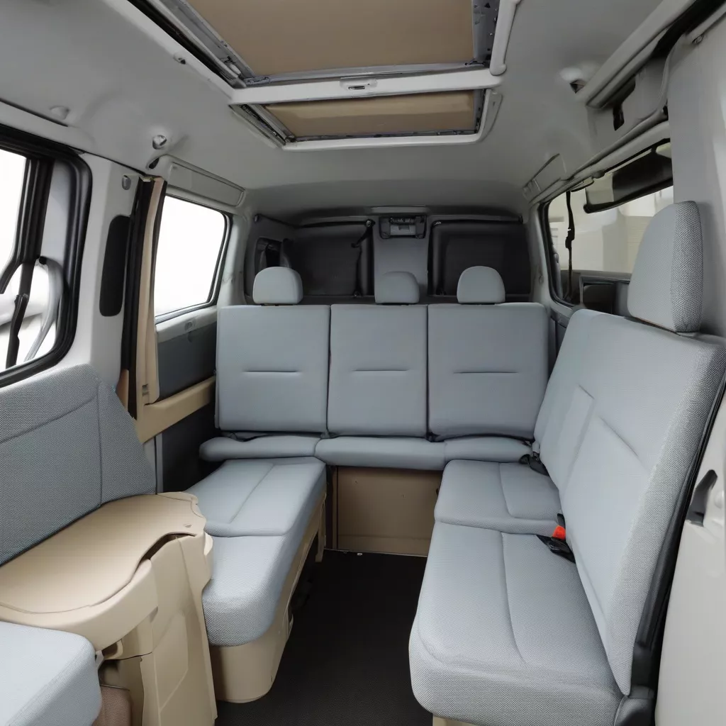 Nội thất xe tải Suzuki Blind Van