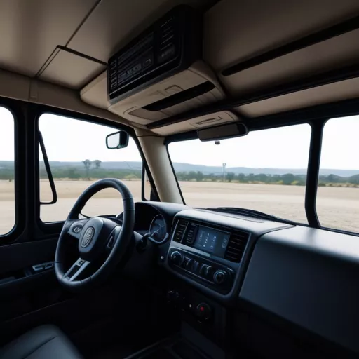 타코 올린 트럭의 현대적인 내부