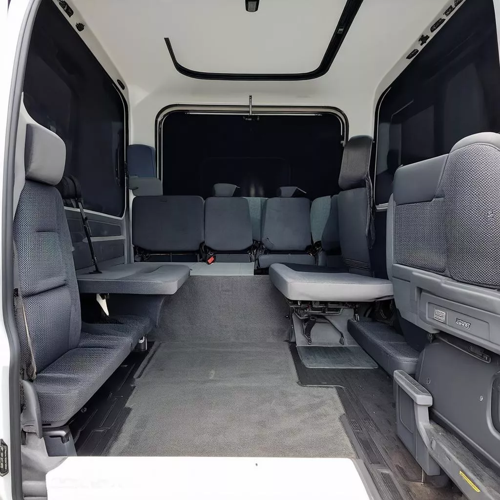 Nội thất xe tải Thaco Towner 990