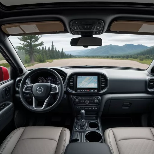 Interni del camion Trường Giang 17T9 con cassone ribaltabile