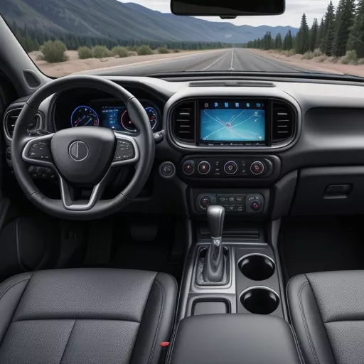 Interior of the Truong Giang T3 810kg double cab truck