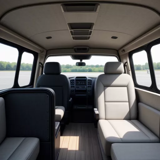 Van truck interior