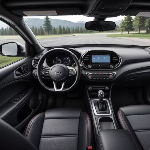 Interior of a Kia Morning Van
