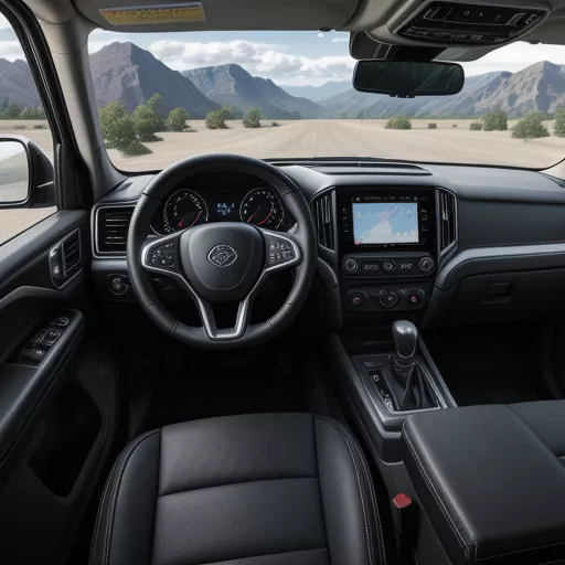 Interior of the Thaco Frontier Van
