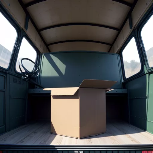 베암 VT100 1톤 탑차 내부