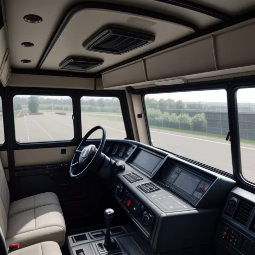 वेआम वीटी751 7 टन तिरपाल ट्रक का इंटीरियर