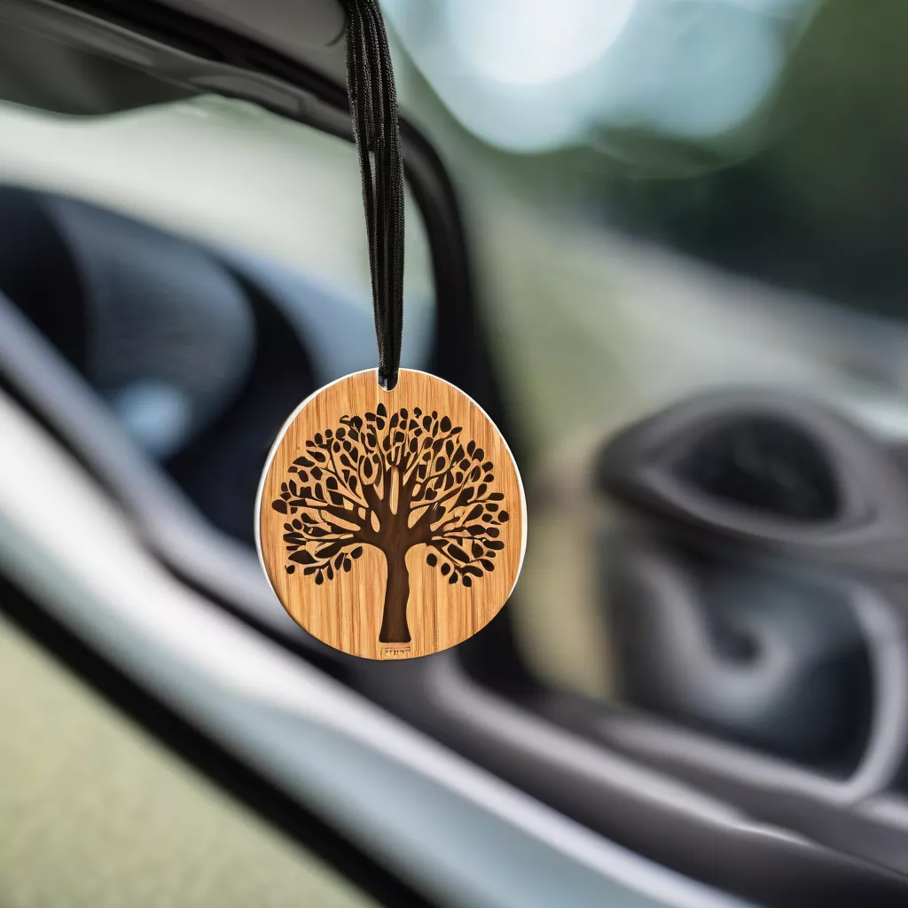 Nước hoa ô tô được treo trên gương