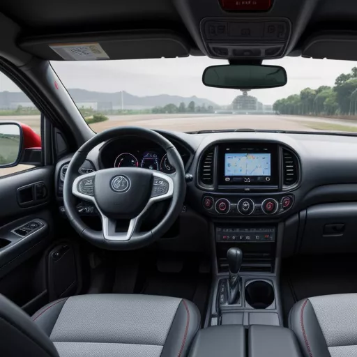 Tata 990kg Super Ace Tipper Truck Interior