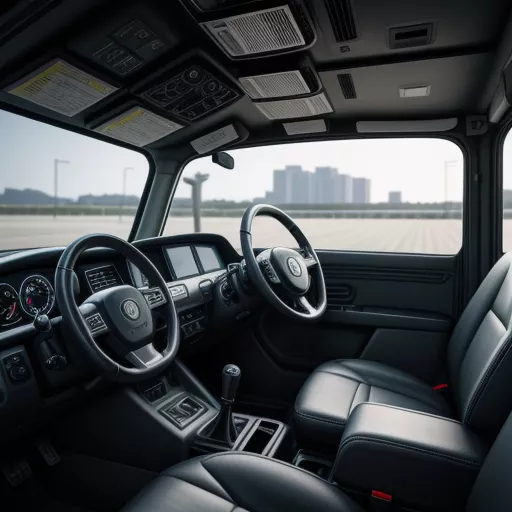 Nội thất xe ben TMT Sinotruk 9 tấn ST11895D rộng rãi và tiện nghi