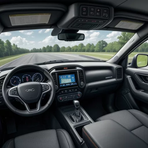 Interior of the Jac N200S truck
