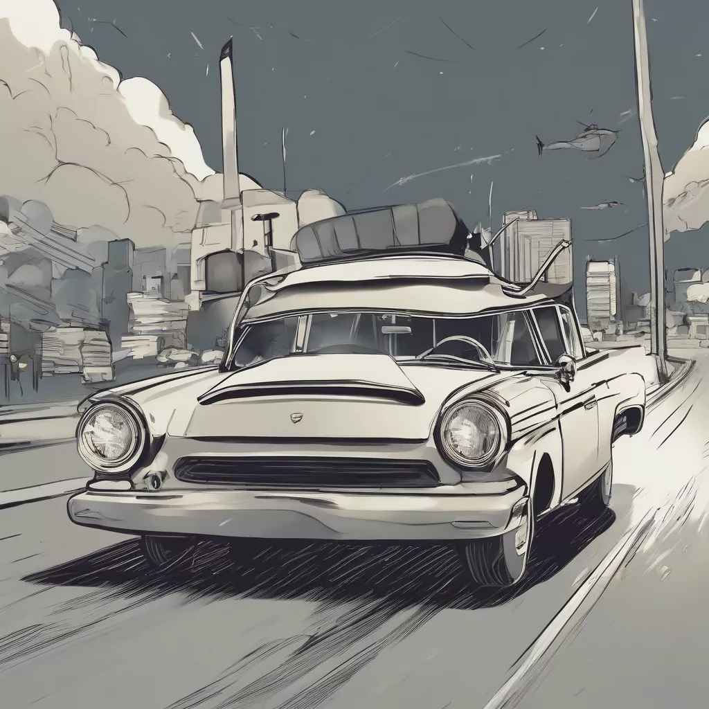 Car with a broken horn