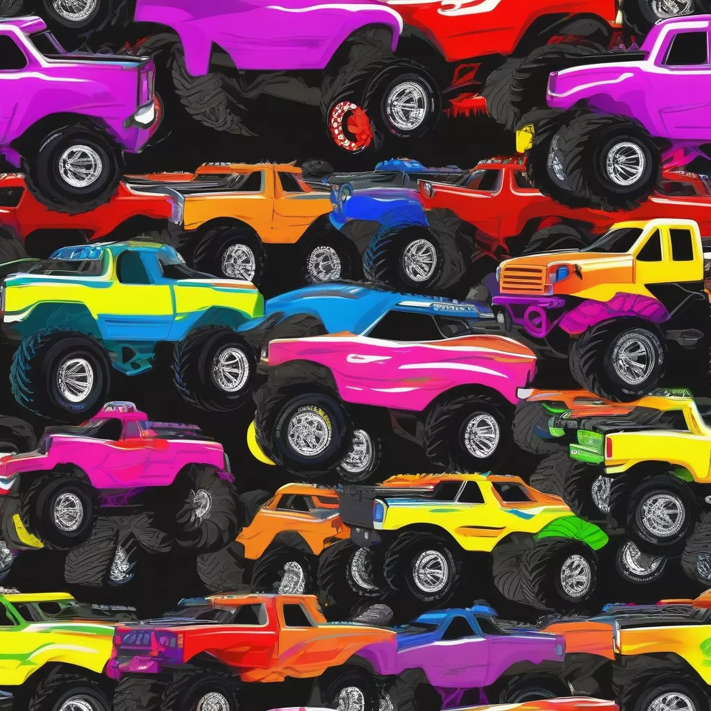 Monster truck in competition