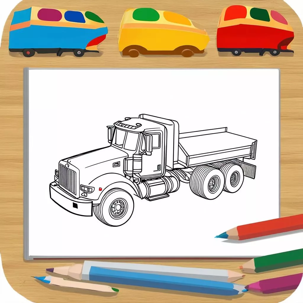 Buku Mewarnai Truk: Hadiah untuk Si Kecil, Menumbuhkan Kecintaan pada Truk