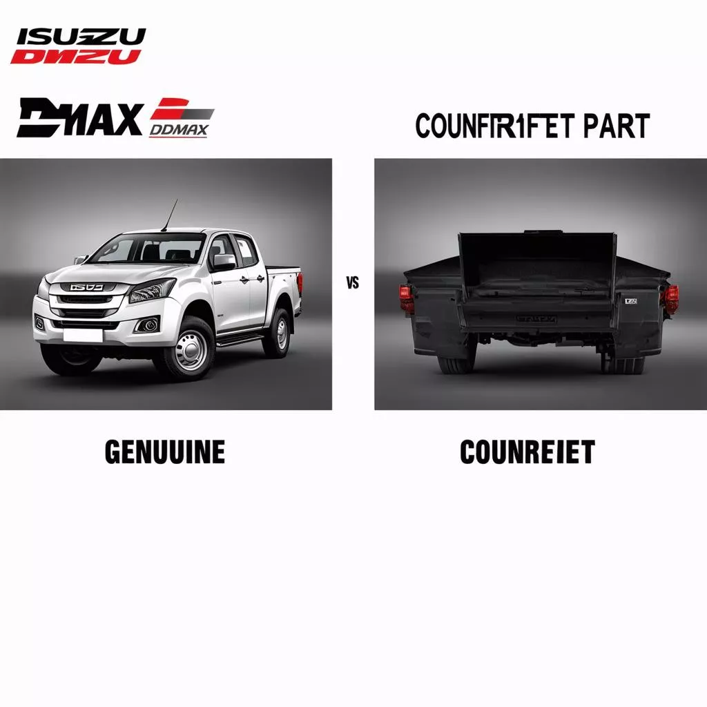 Phân biệt phụ tùng Isuzu Dmax chính hãng