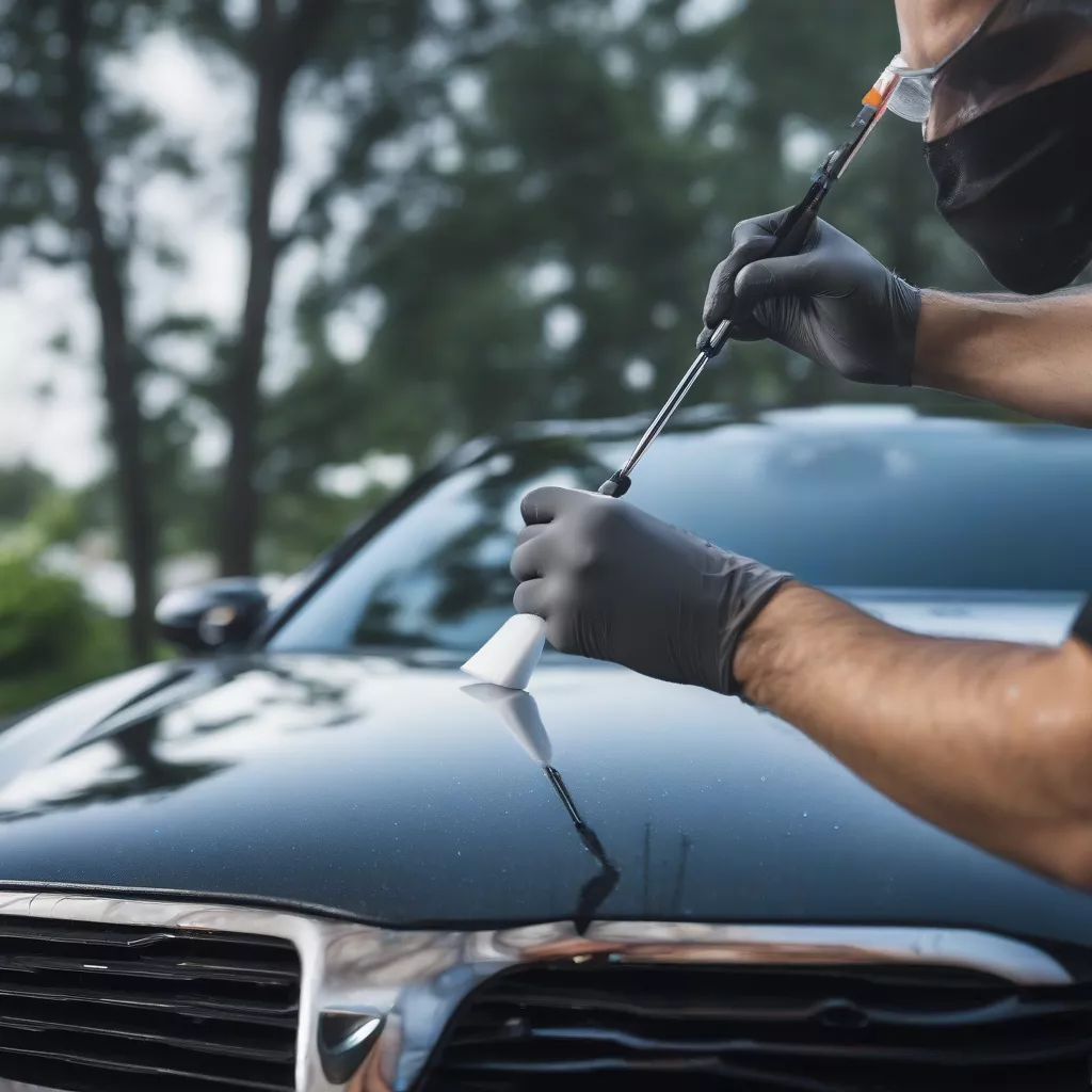 Aplicação de revestimento cerâmico em vidro automotivo