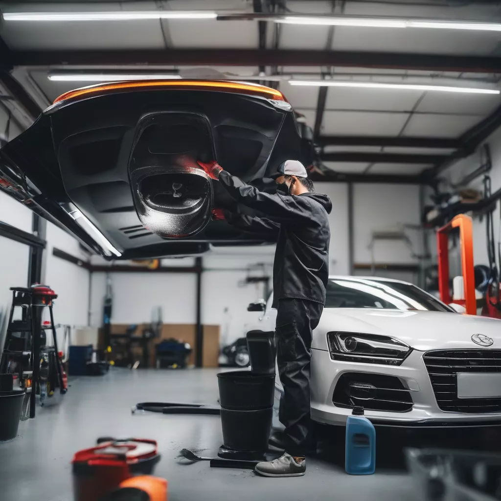 Car being treated with Serum