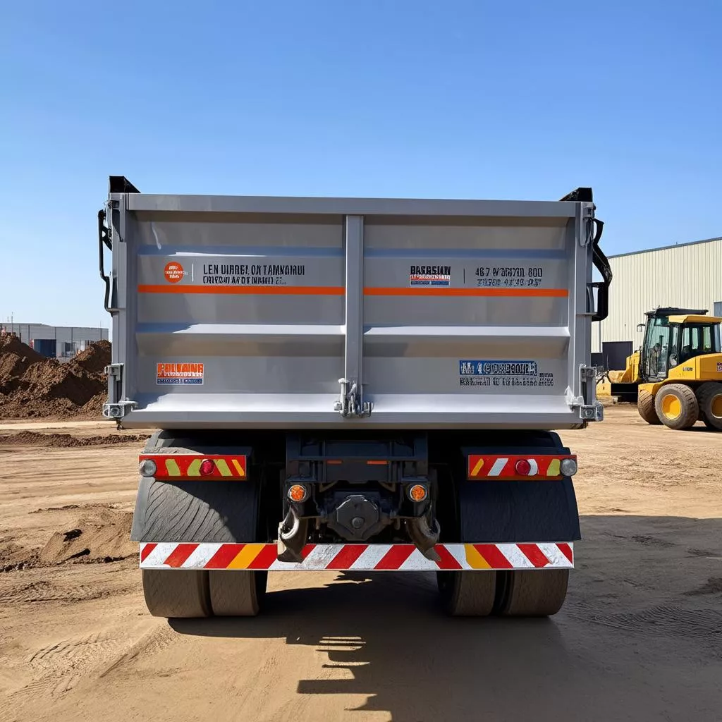 Dump truck advertisement