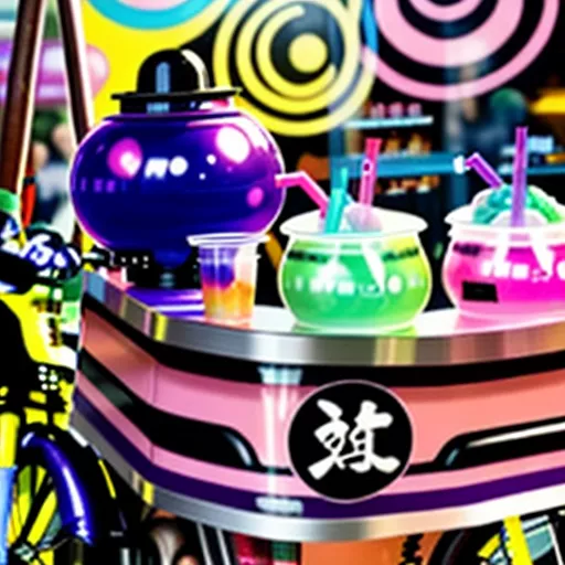 Mobile bubble tea stall