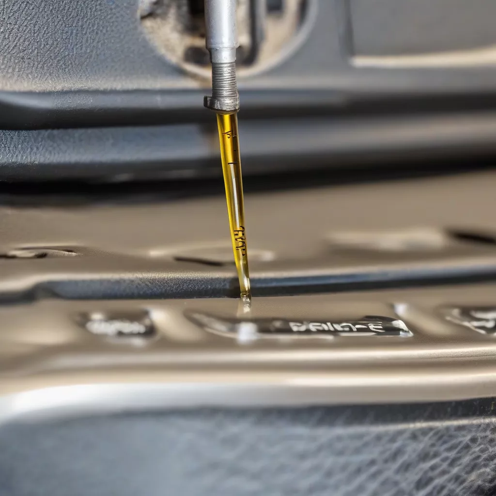 Car engine oil dipstick