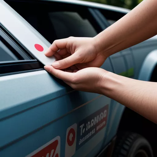 ट्रक पर परमिट चिपकाने की प्रक्रिया