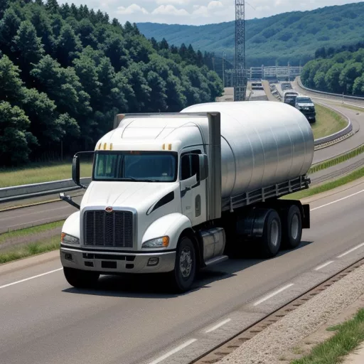 CIMC 3軸スケルトンセミトレーラー32Tの貨物輸送の様子