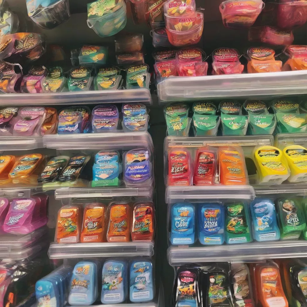 Sáp thơm khử mùi ô tô được bày bán tại cửa hàng