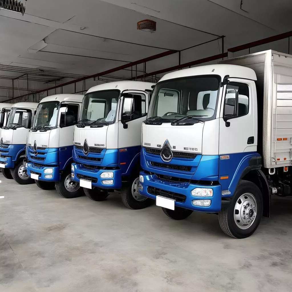 Showroom xe tải cũ tại Hải Dương