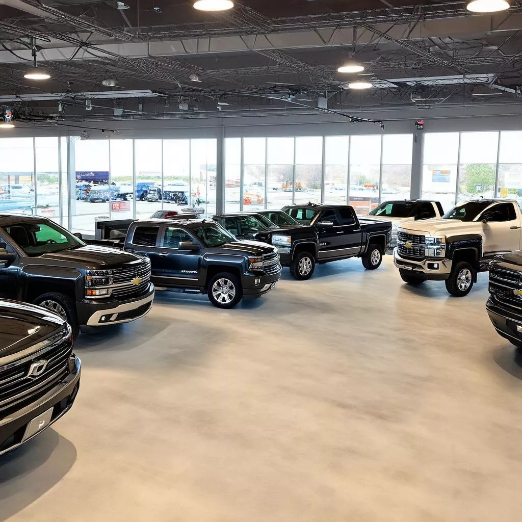 Truck showroom in Hanoi