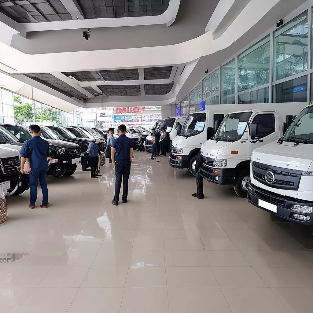 कौ गियाय जिले में हनोई ट्रक का शोरूम